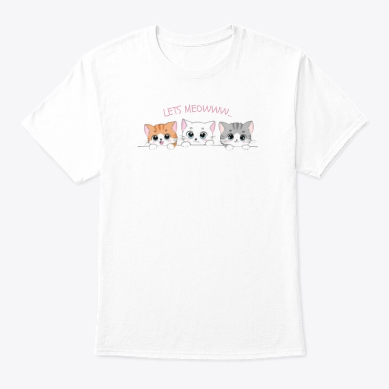 Let's Meow Cropped Hoodie and tee