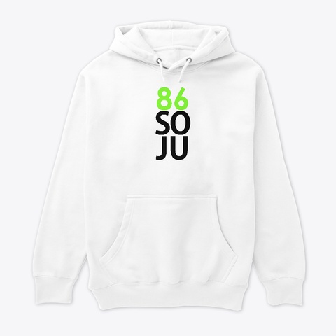 86 Soju Clean White White T-Shirt Front