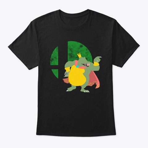 Smash Ultimate K Rool Main Black T-Shirt Front