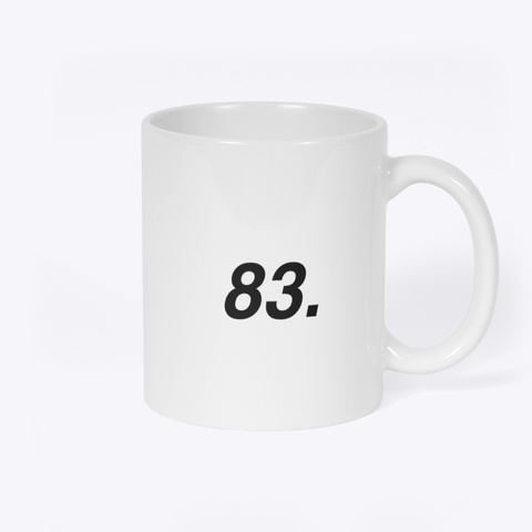 King 83. Pennii Mug White T-Shirt Back