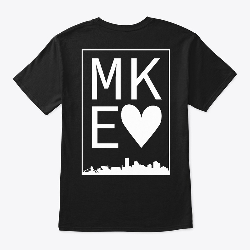 Heart MKE (back of shirt)