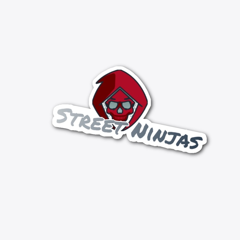 Hooded Red Skull Ninja Logo