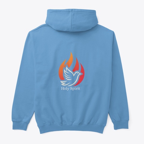 God Got Me No Worries  Carolina Blue T-Shirt Back