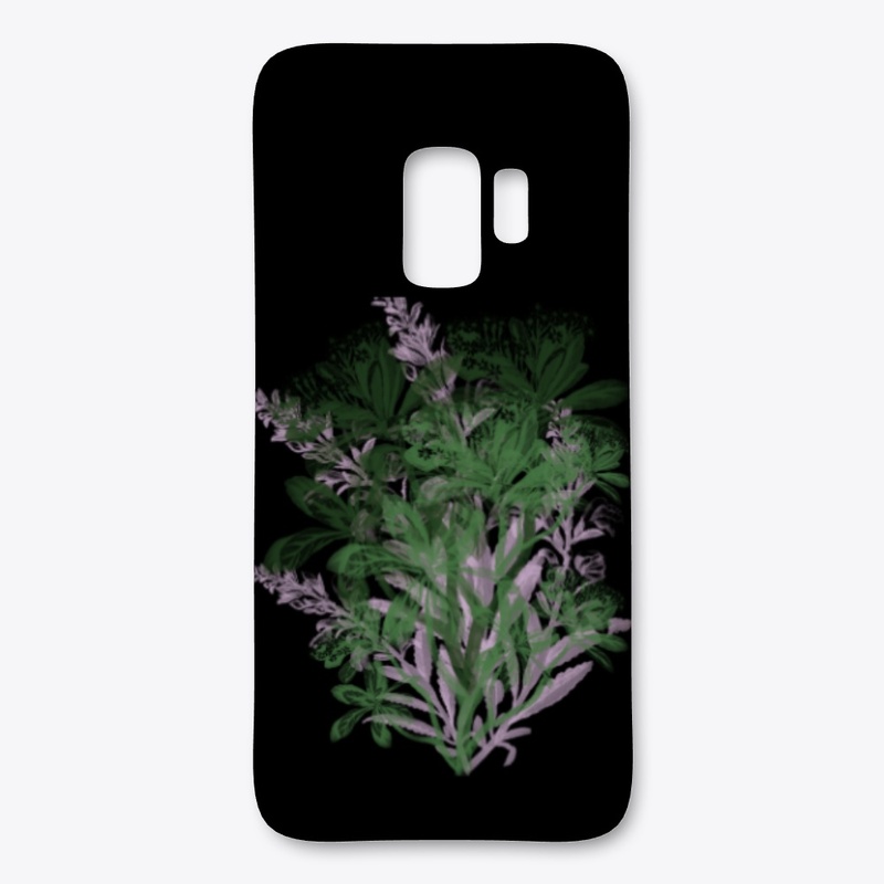 Vintage Green and Pink Floral