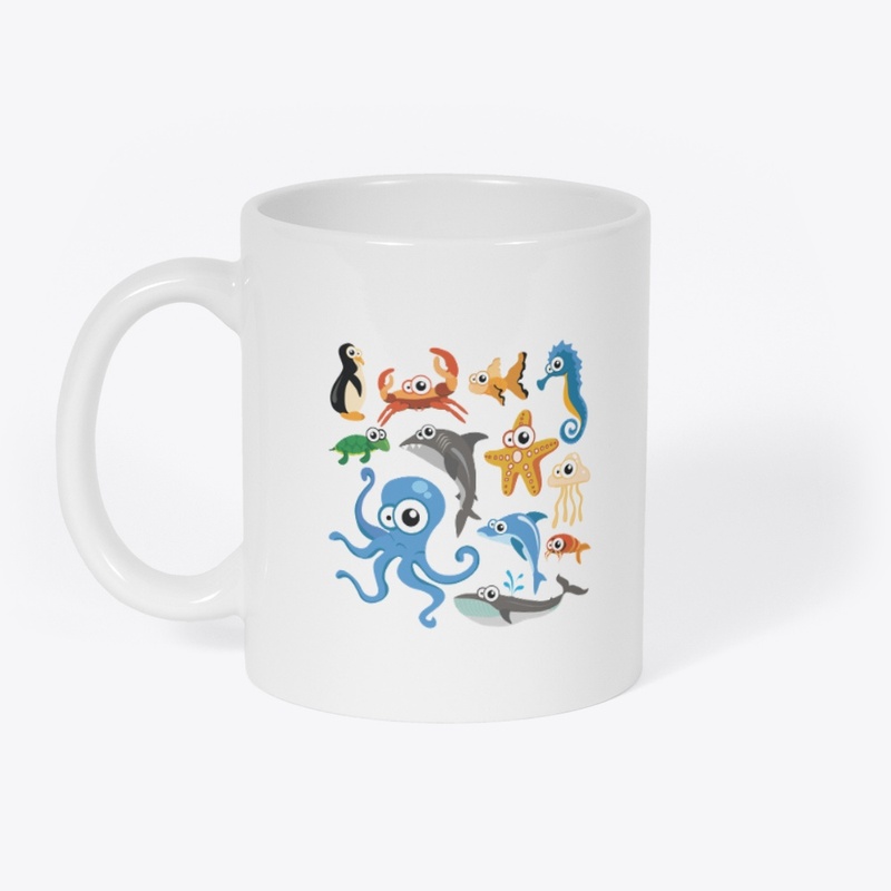 Aquatic Animal - Whale Cartoon