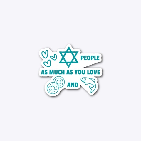 Bagels And Lox Sticker Standard T-Shirt Front