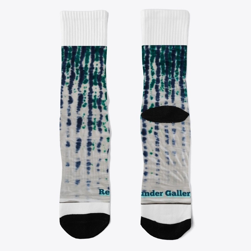 Tie dye blue green