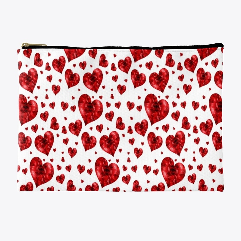 Mask + Case Accessories with hearts.