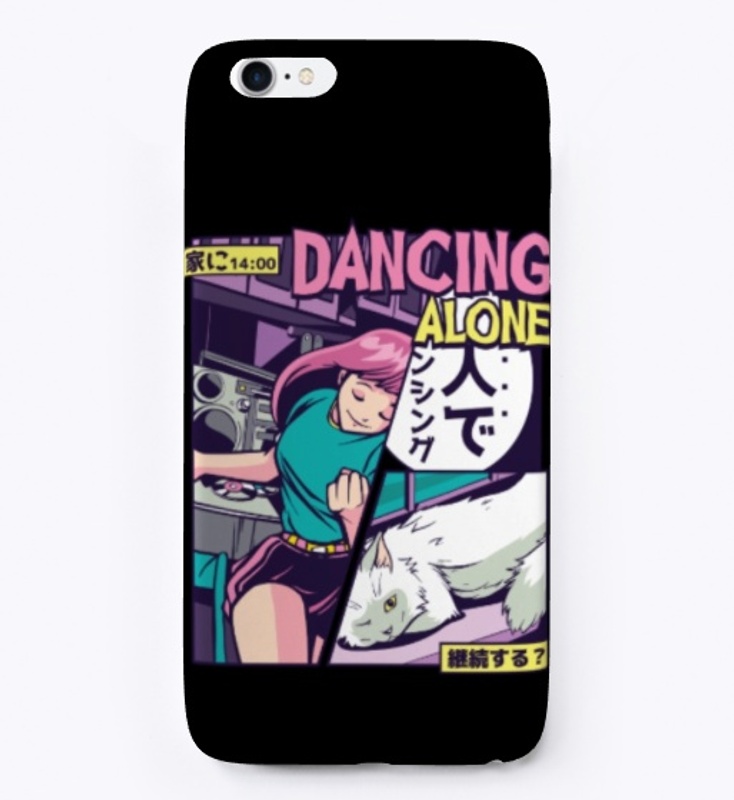 Anime Vaporwave Dancing Girl