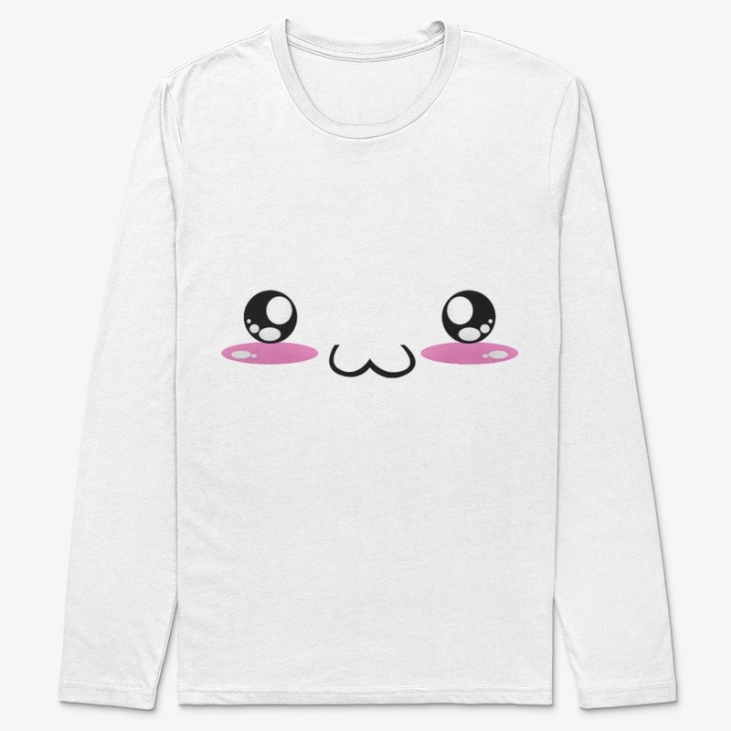 kawaii japaneses faces design: happy
