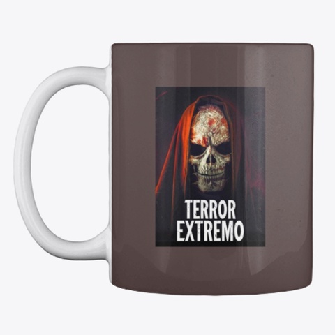 Canecas Palhacos Terror  Dark Brown Camiseta Front