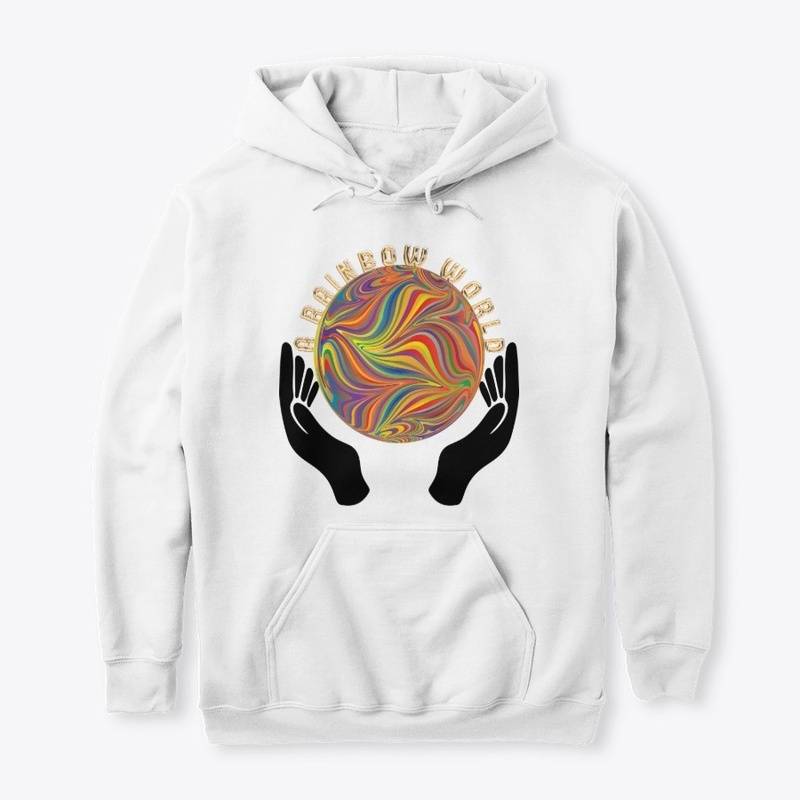 A Rainbow World Hoodie.