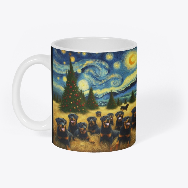 Christmas with Rottweilers