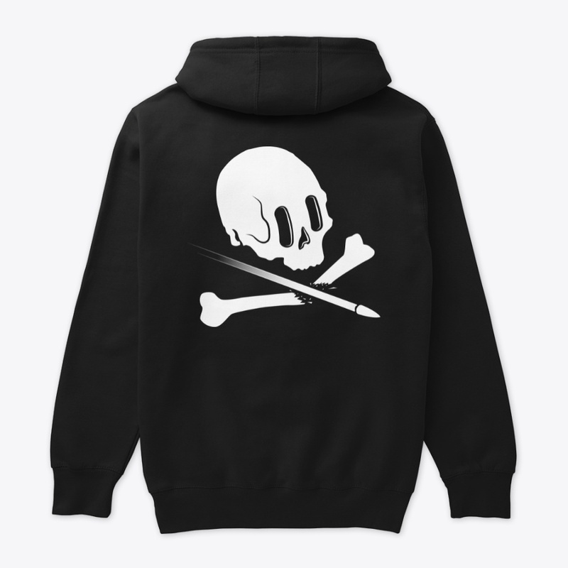 Sniped Skull Pullover - WHITE