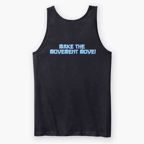Make The Movement Move Navy T-Shirt Back