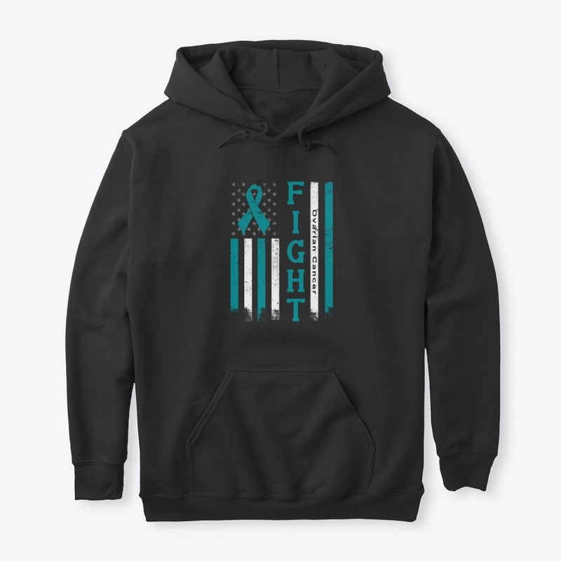 Ovarian Cancer Awareness Ribbon 