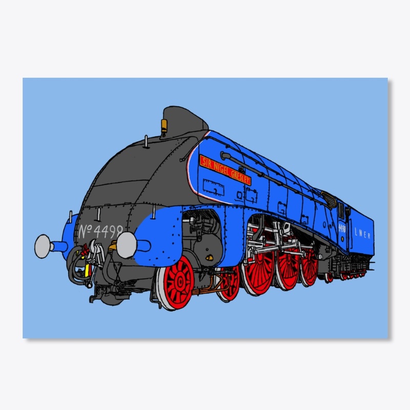 LNER A4 Sir Nigel Gresley Garter Blue