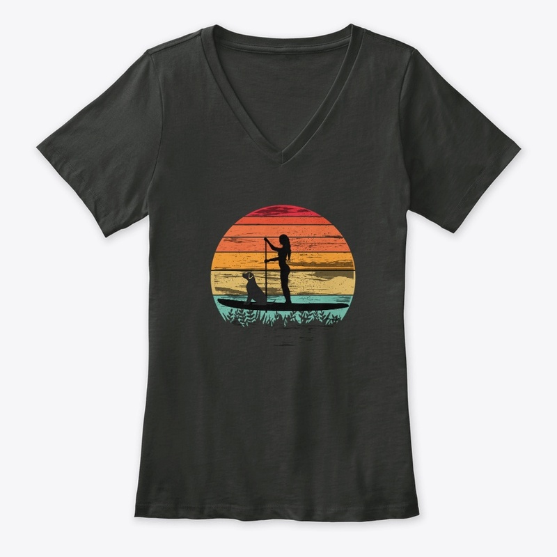 Paddleboarding with dog