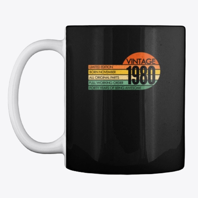 40 Years Old Vintage November 1980 40th