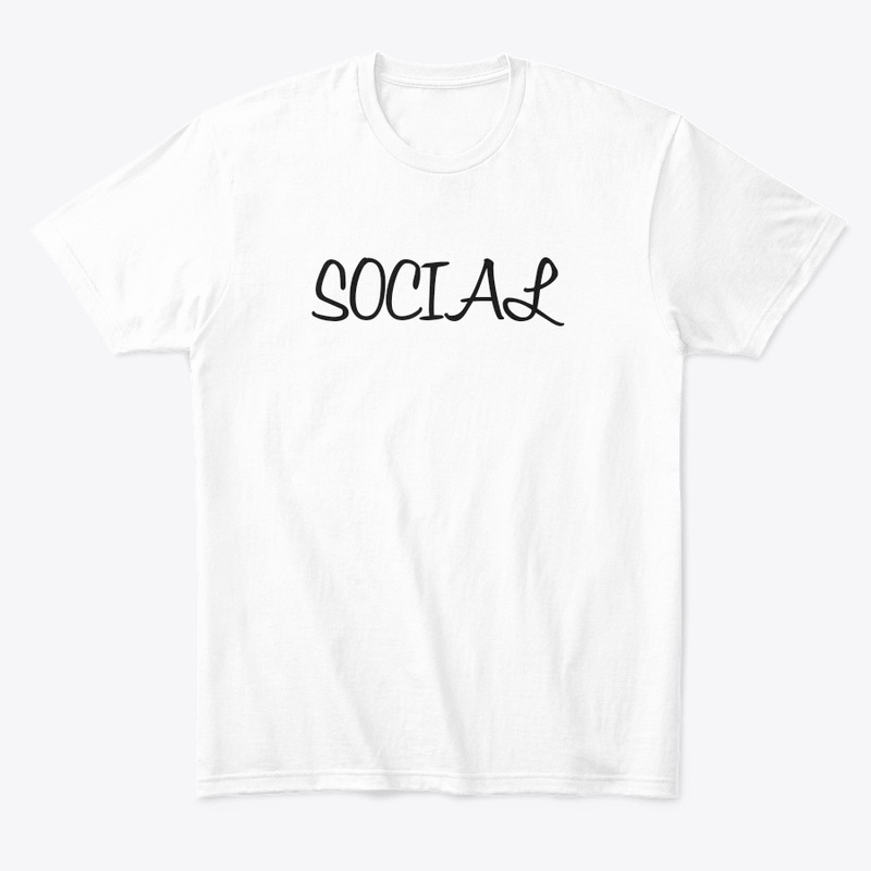 'Social' t-shirt and hoddie customised 