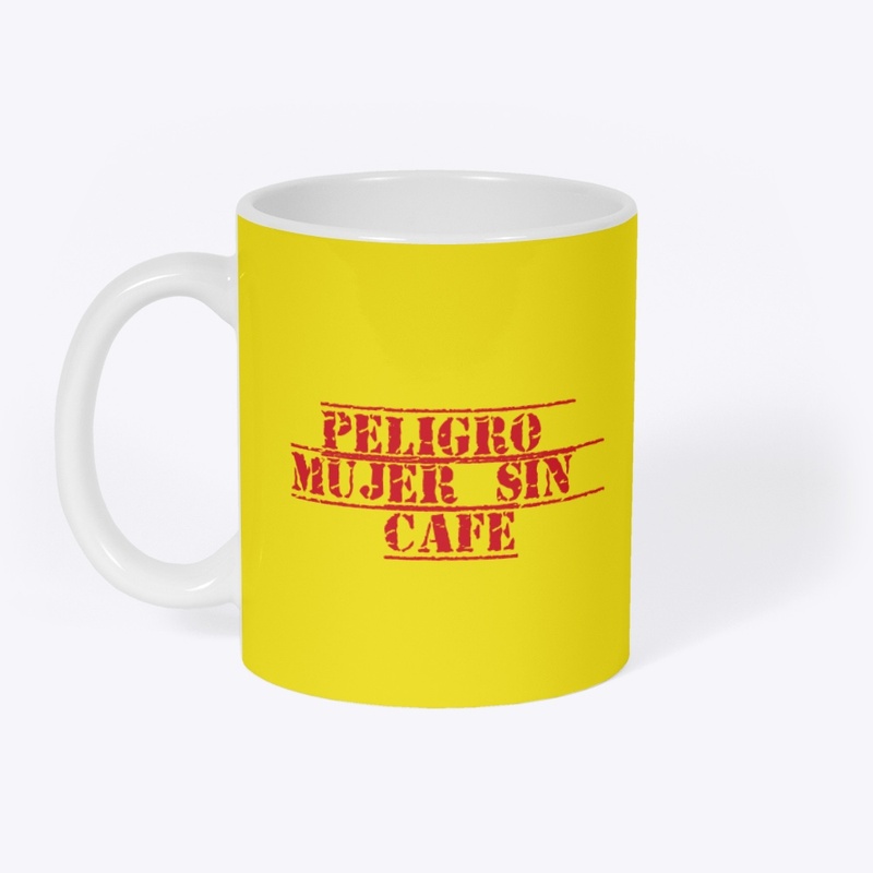 Taza- peligró mujer sin café 