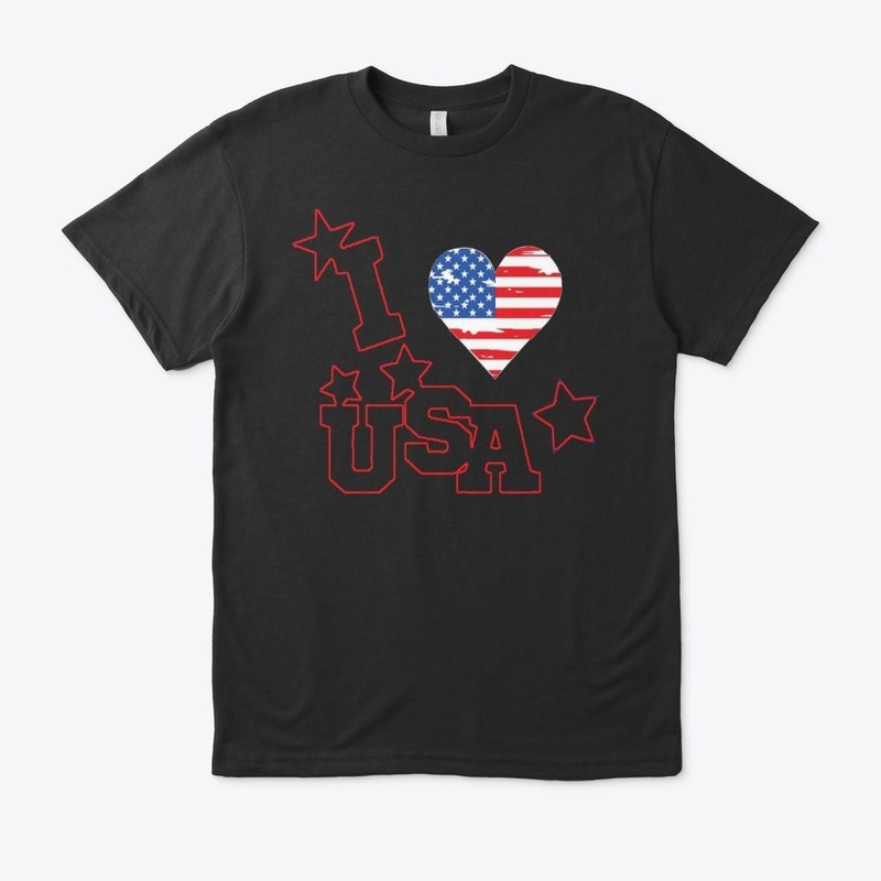 I love USA tee shirt