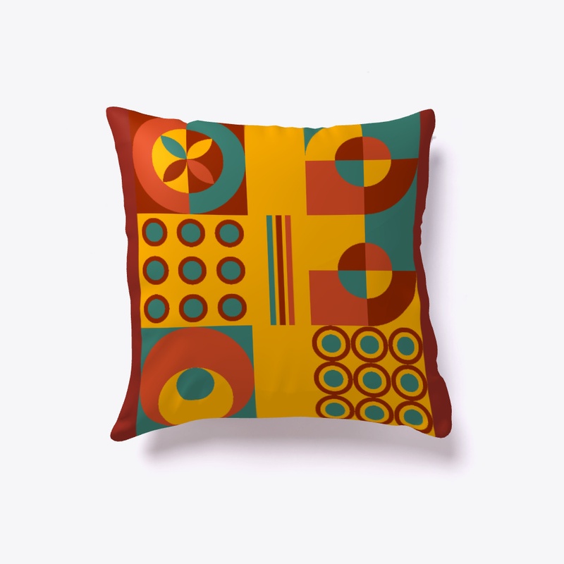 Tribal geometric design yellow