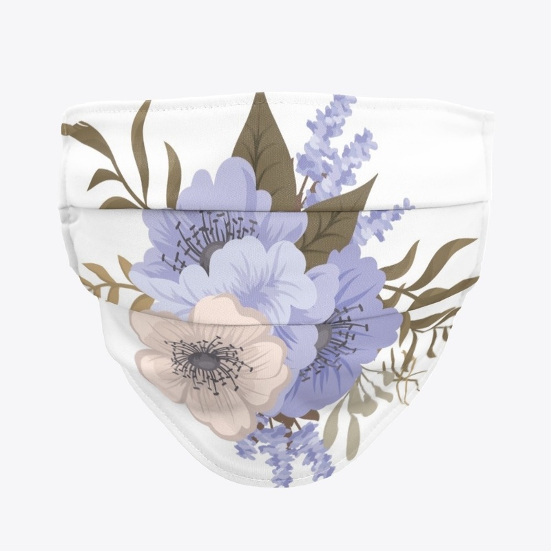 Realistic Blue Flower Design