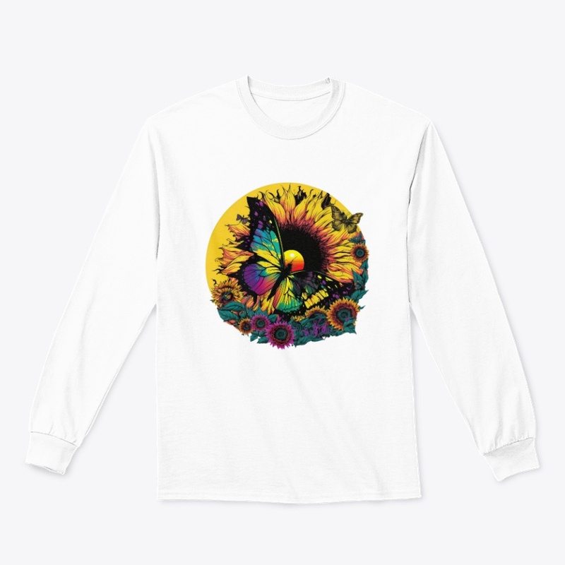 Colorful Butterly Sunflower 