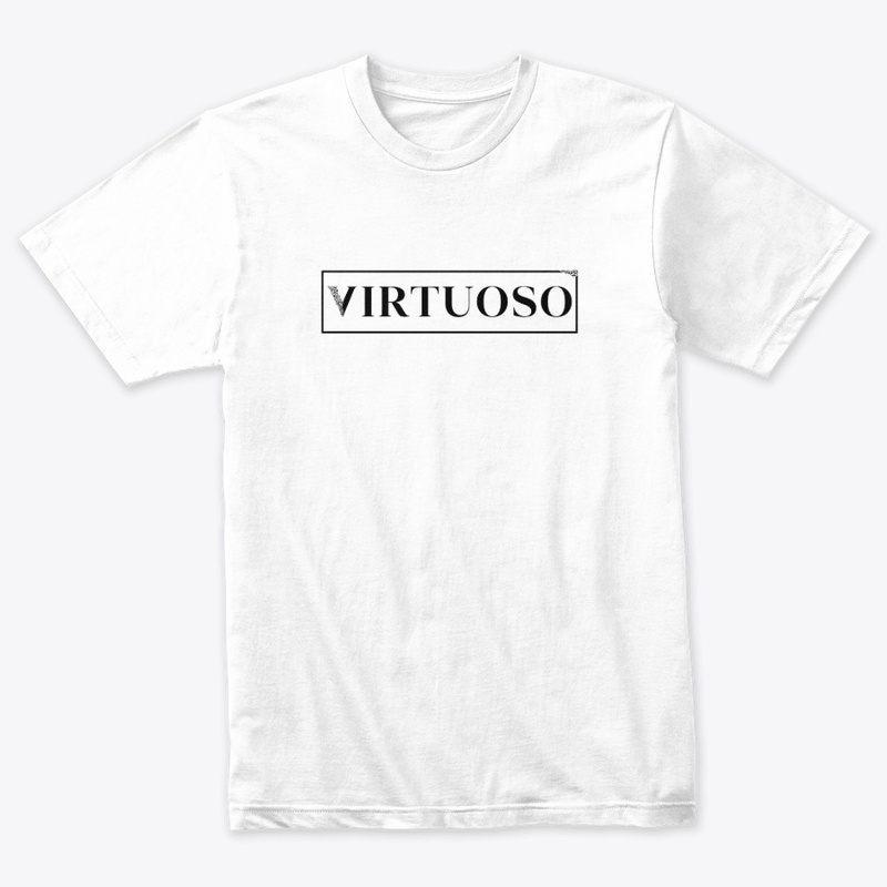 VIRTUOSO Block Tee (Black on White)