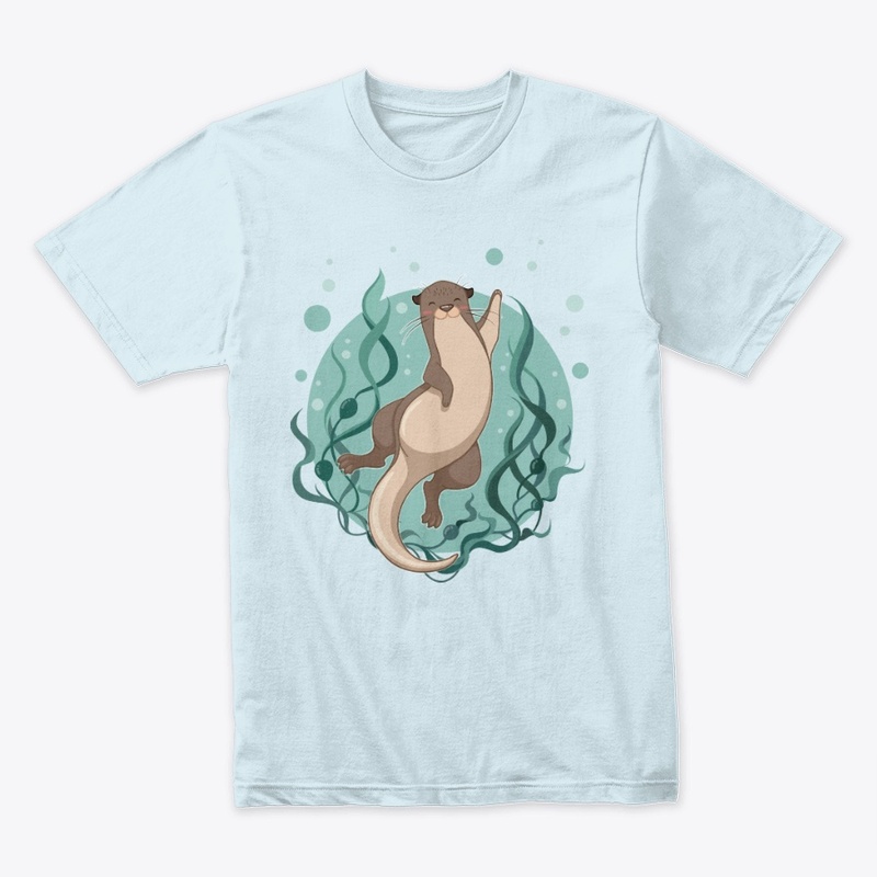 River Otter Underwater Graphic