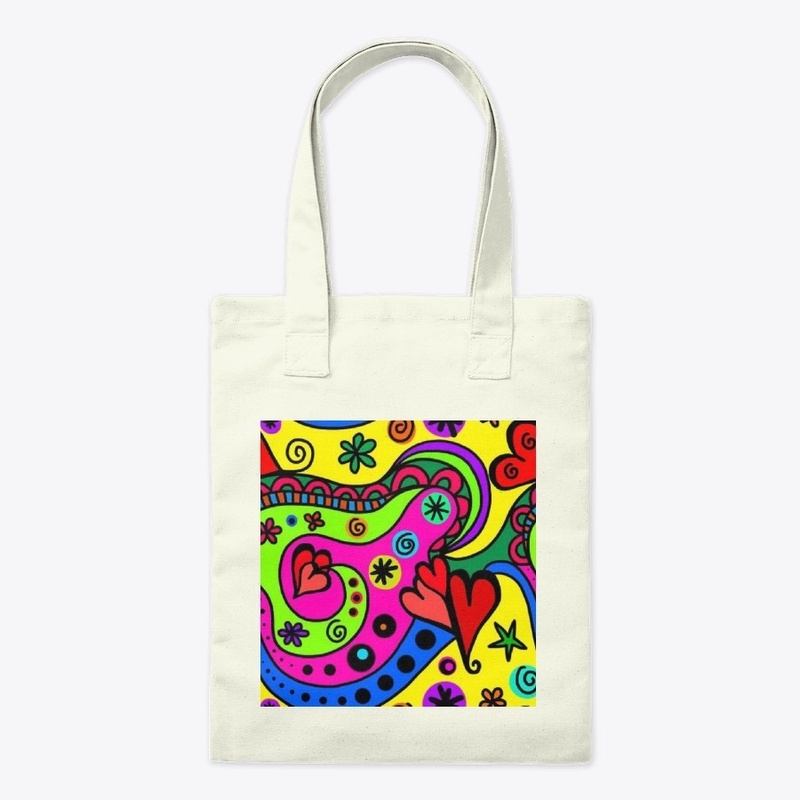 Funky colourful art design
