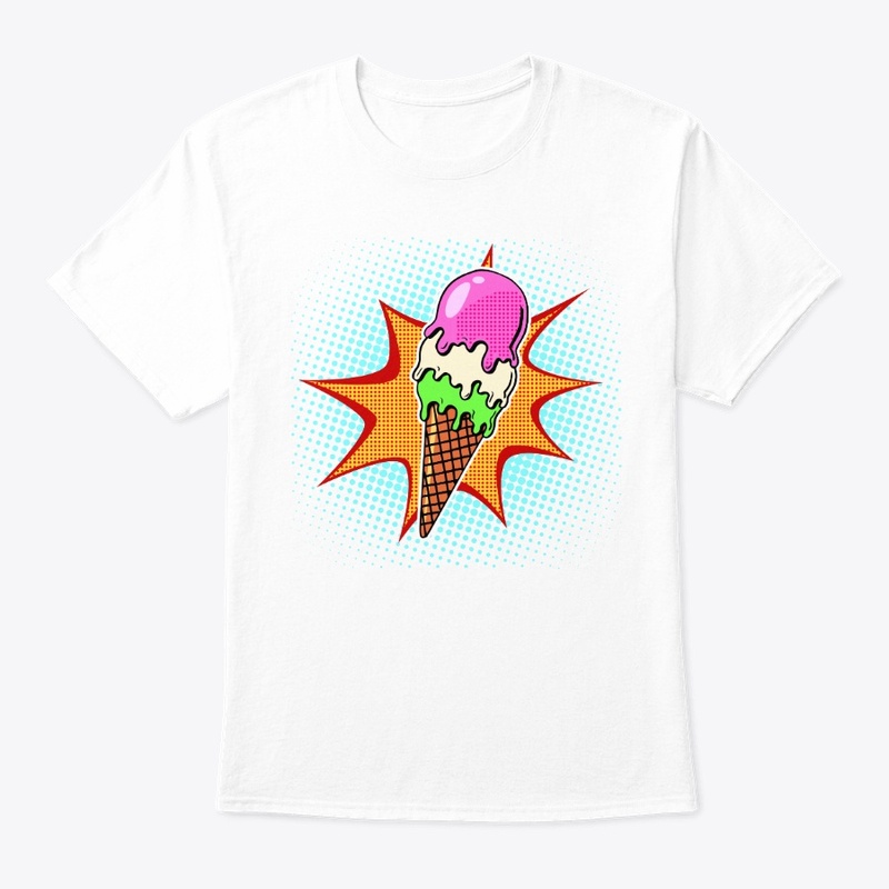 ice cream pop art tee