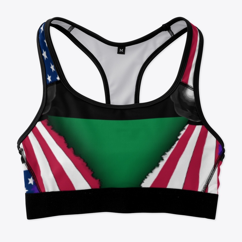 AMERICAN AFRICAN Sports Bra