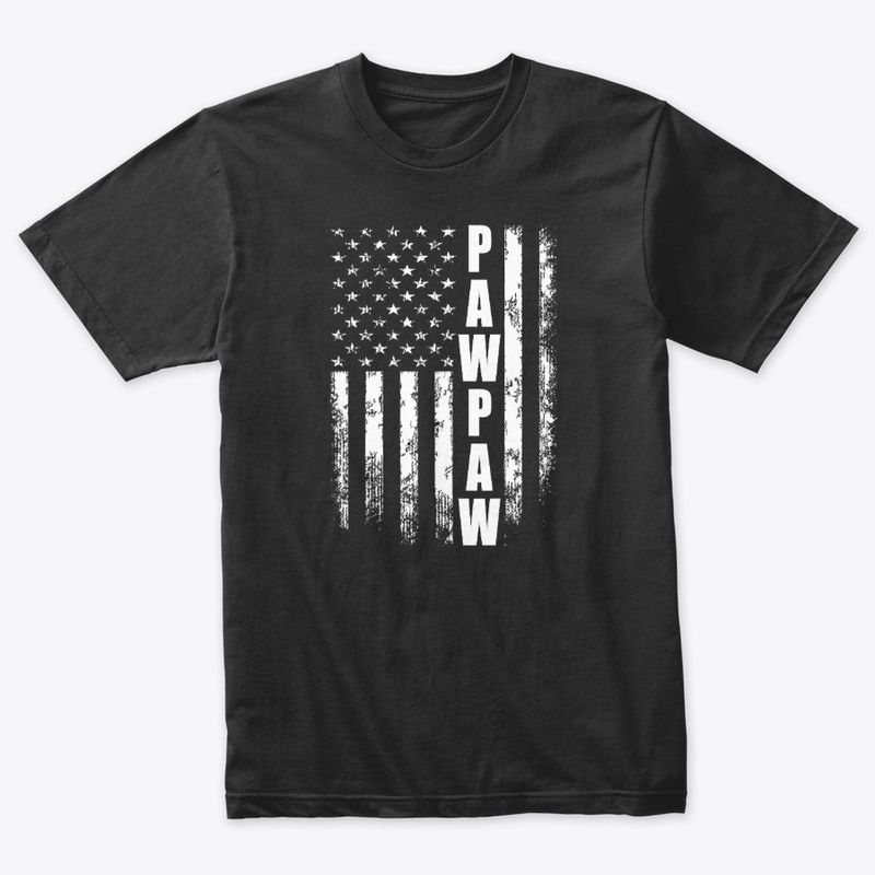 Pawpaw Gift America Flag Father T-Shirt