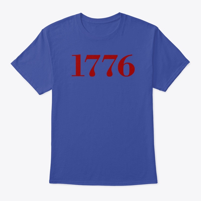 Number 1776 forever in red color