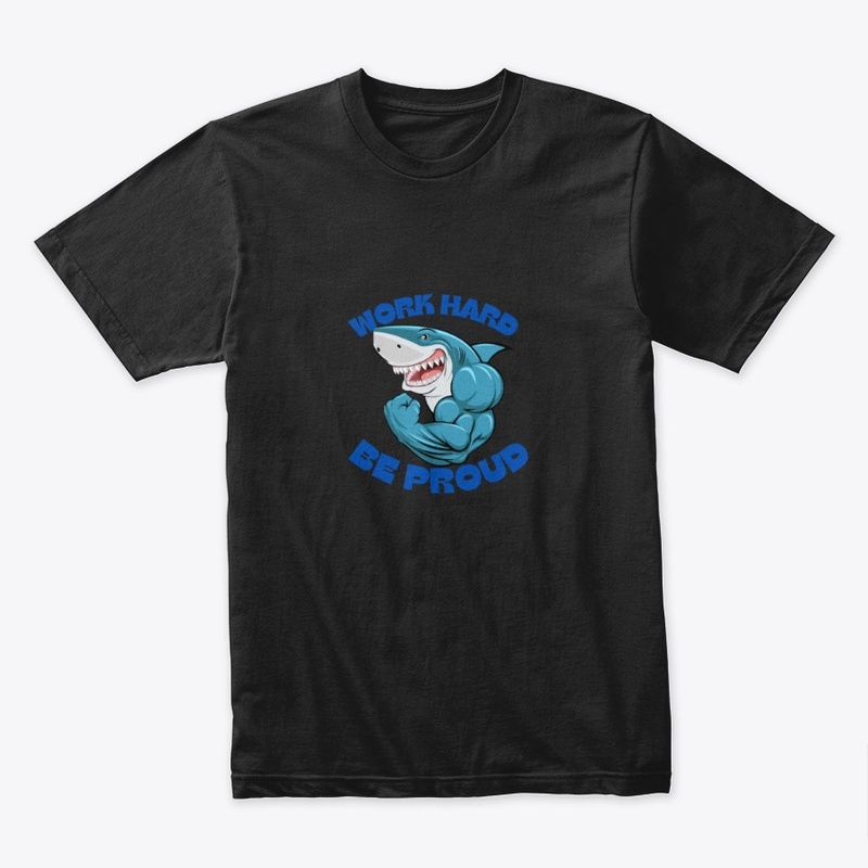 gym motivation shark design