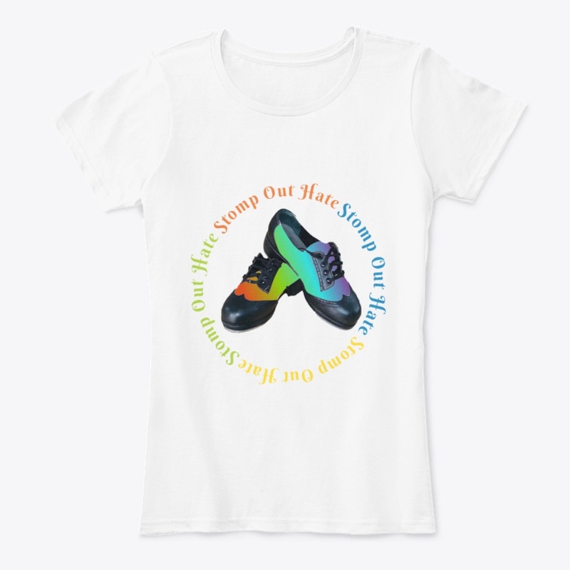Stomp Out Hate Rainbow Tap Shoes