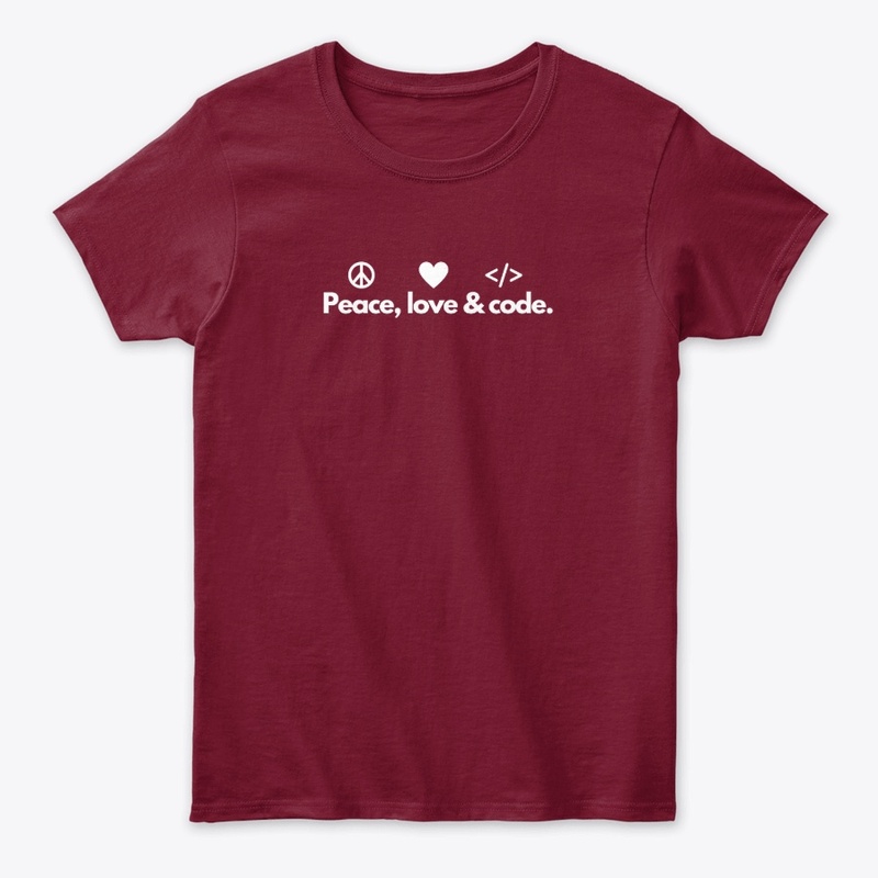 Peace, love & code {Dark Theme}