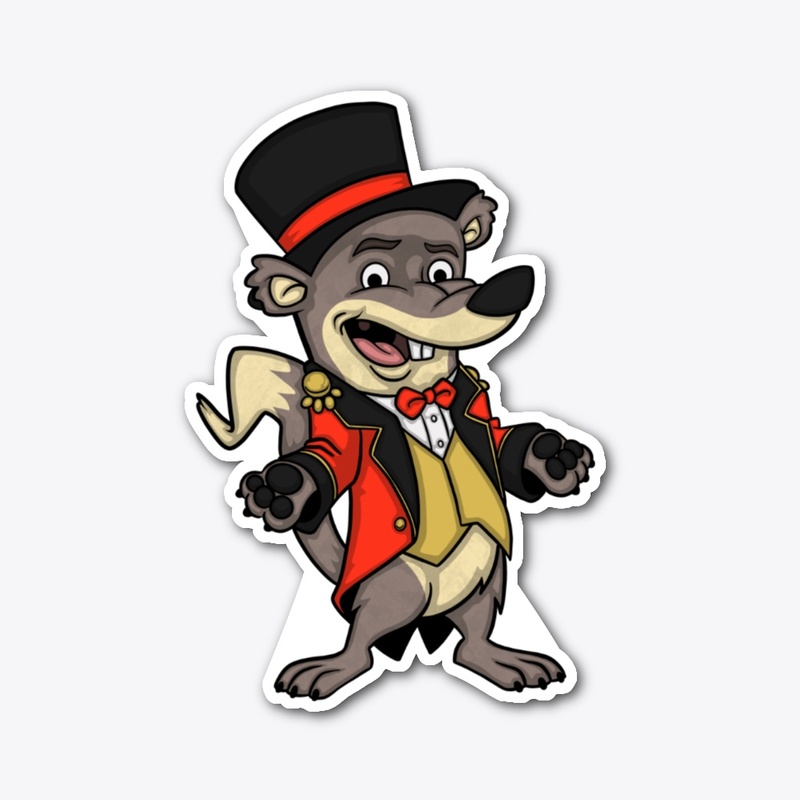 Showtime Weasel Die-Cut Sticker