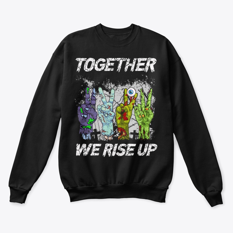Funny Zombies Together We Rise Up Peace 