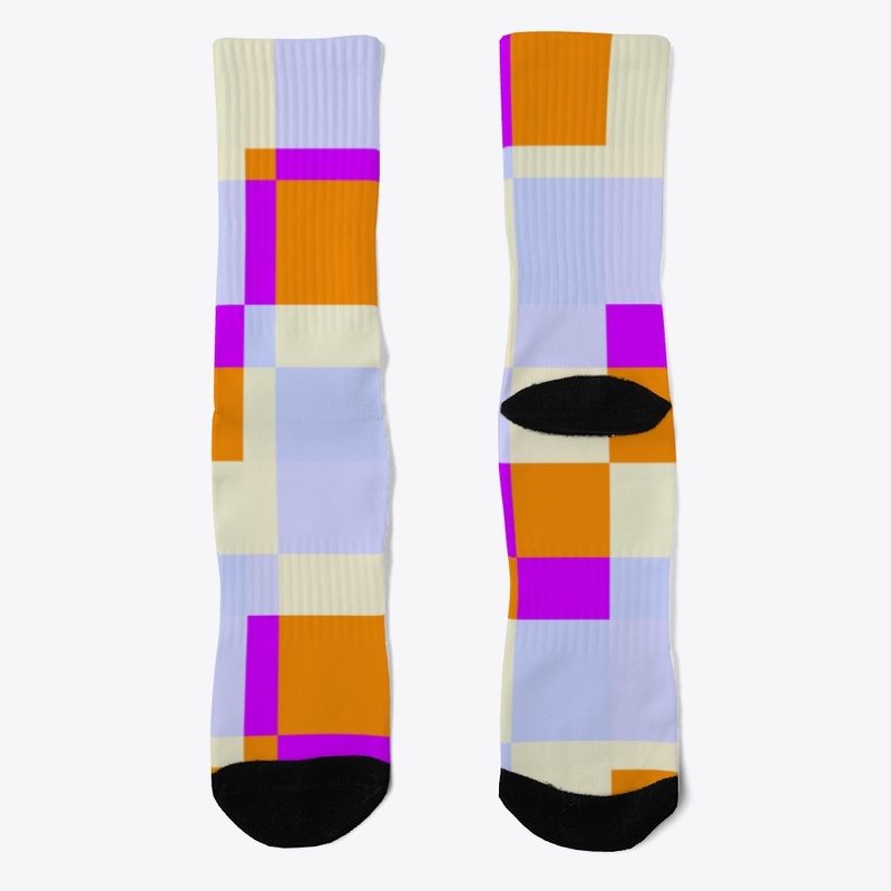 Abstract Pixel Patchwork Pattern Art