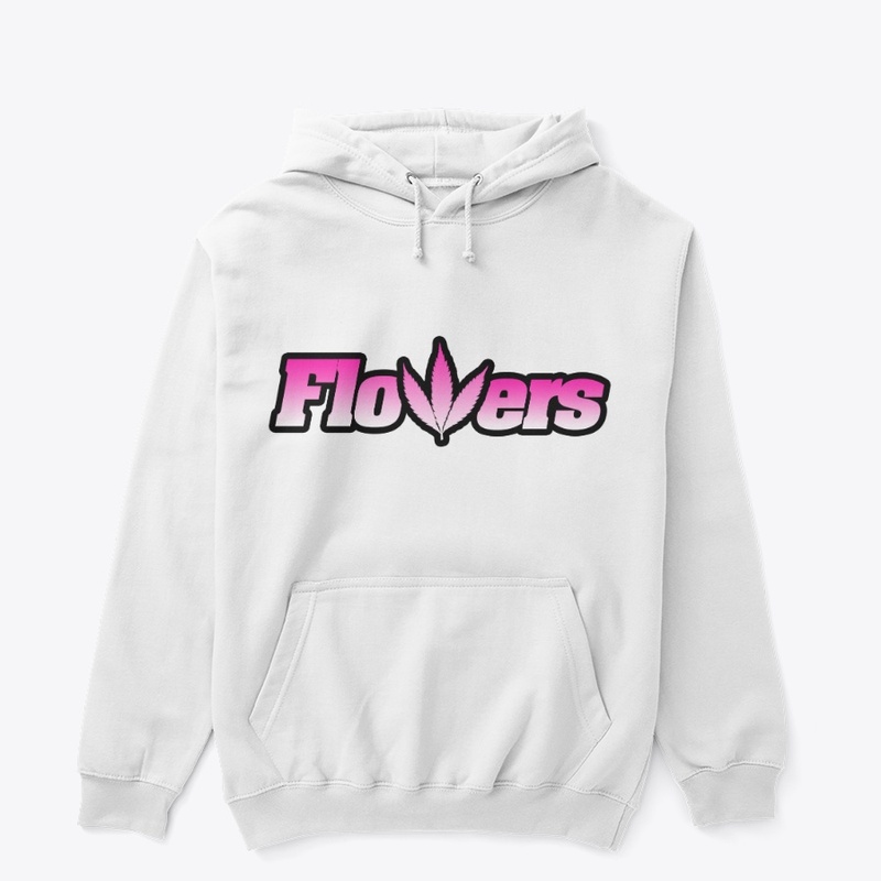 Pink Flowers Premium Hoodie
