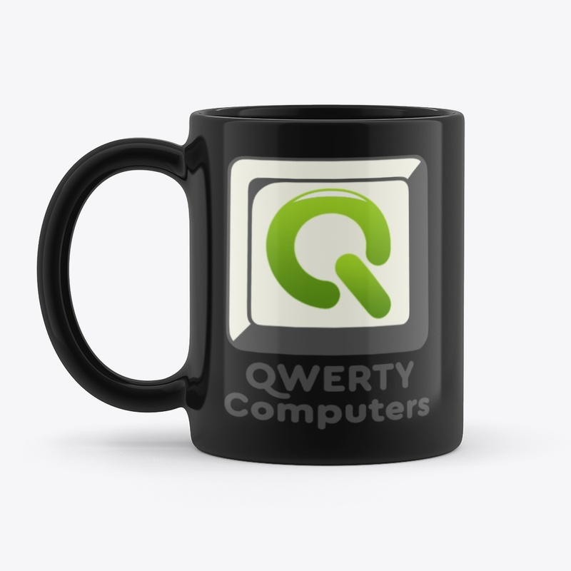 QWERTY Computers Coffee Mug - Black