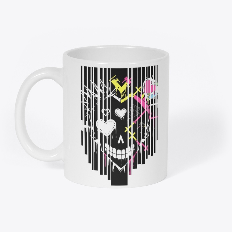 Heart with a crown barcode