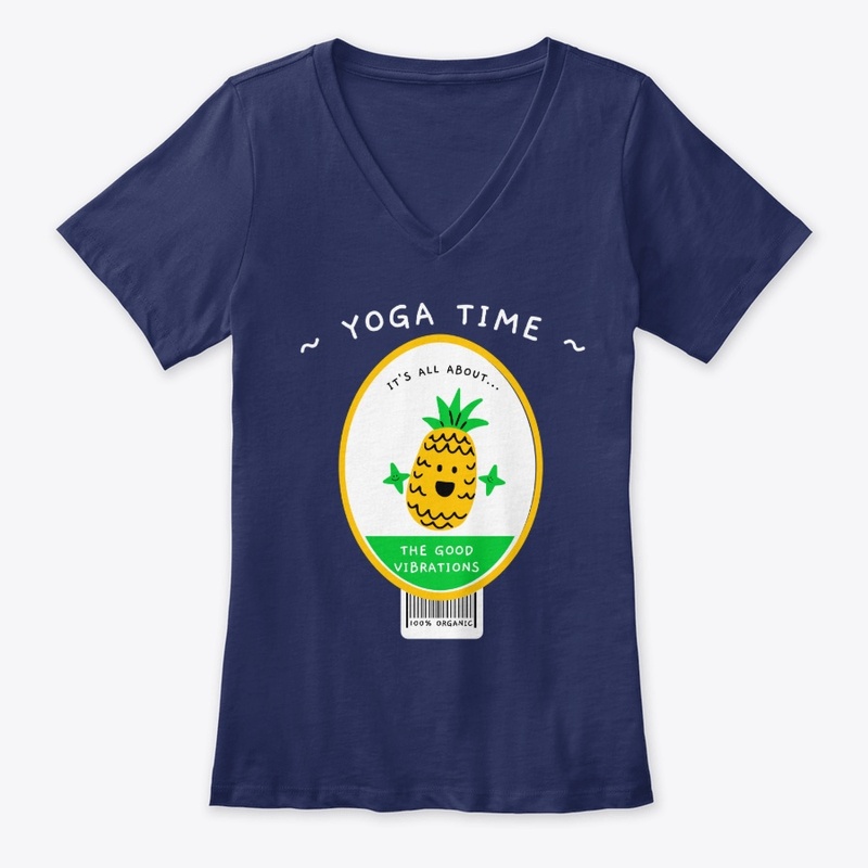 Yoga Time, Pineapple, Good Vibes