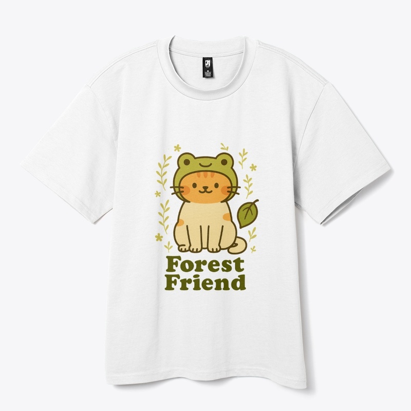 Forest Friend Frog Hat Cat