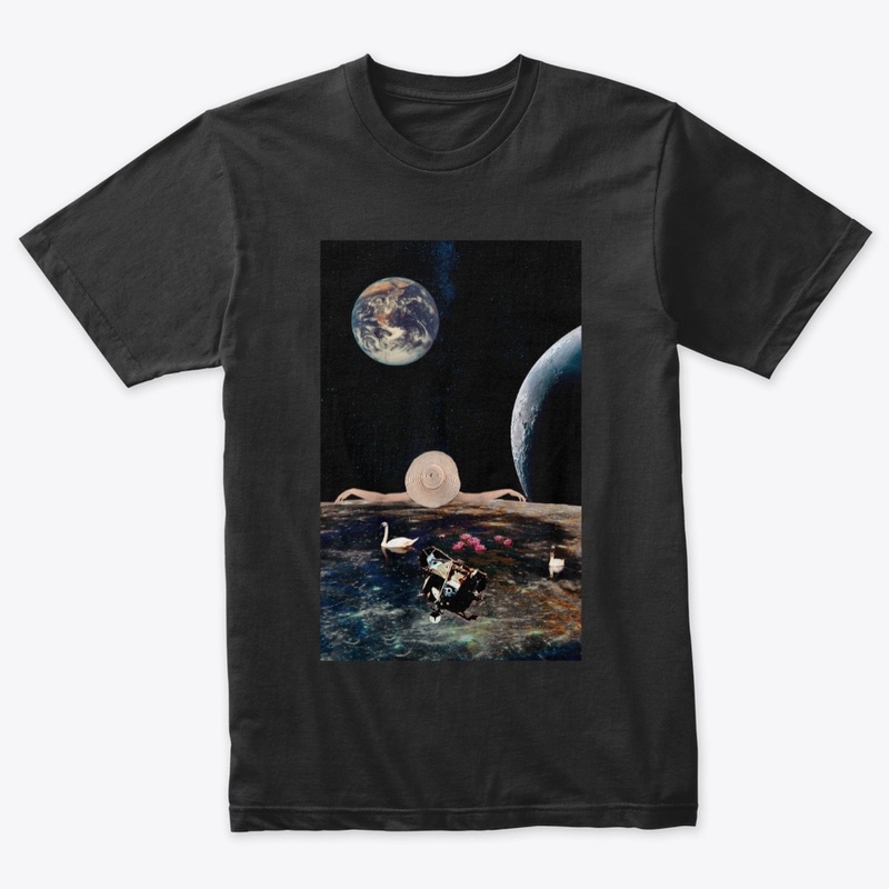 Space view chill out collage art