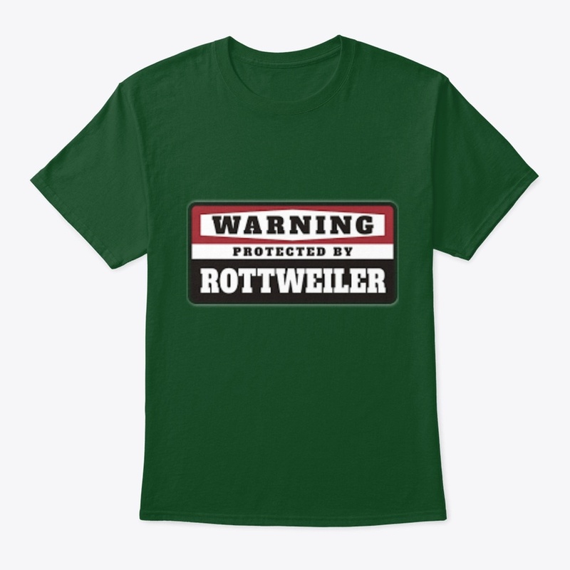 Warning Protected by Rottweiler