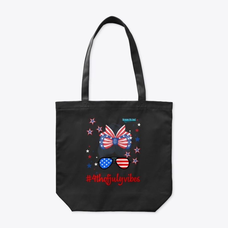 4th of JULY-Tote Bag-Hair in a bun
